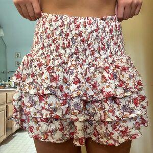 chelsea and violet floral mini skirt
